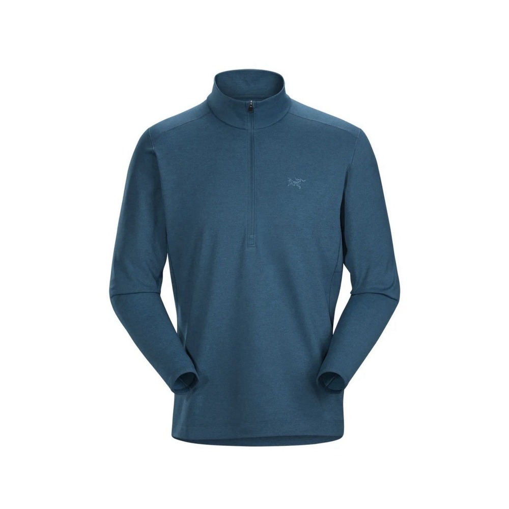 Arc'teryx Motus Ar Zip Neck Sweater Mens Large Quarter Zip L Teal Blue